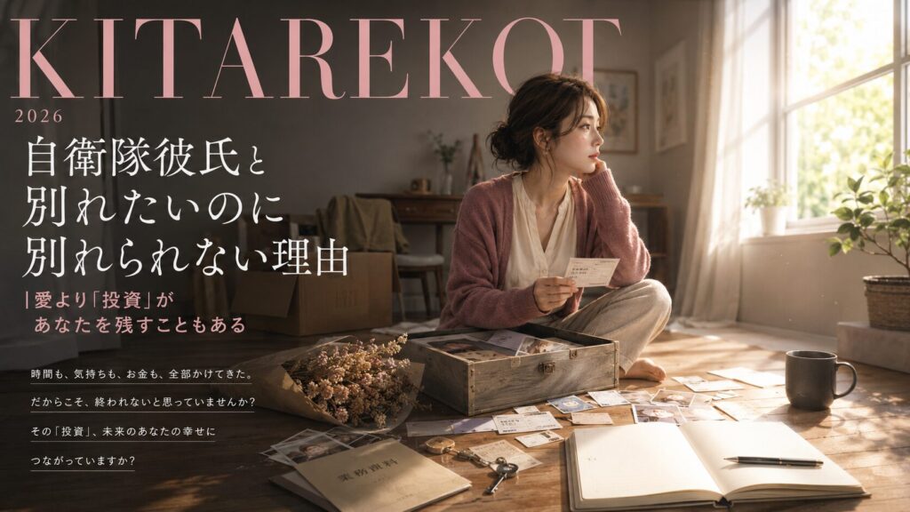 写真や切符、共有鍵など交際に費やした時間の痕跡を前に、別れられない理由を考える女性