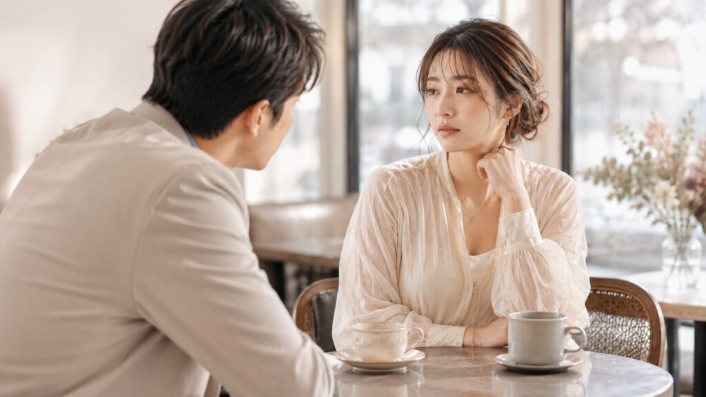 優しそうに見える男性の距離の詰め方に違和感を覚える女性
